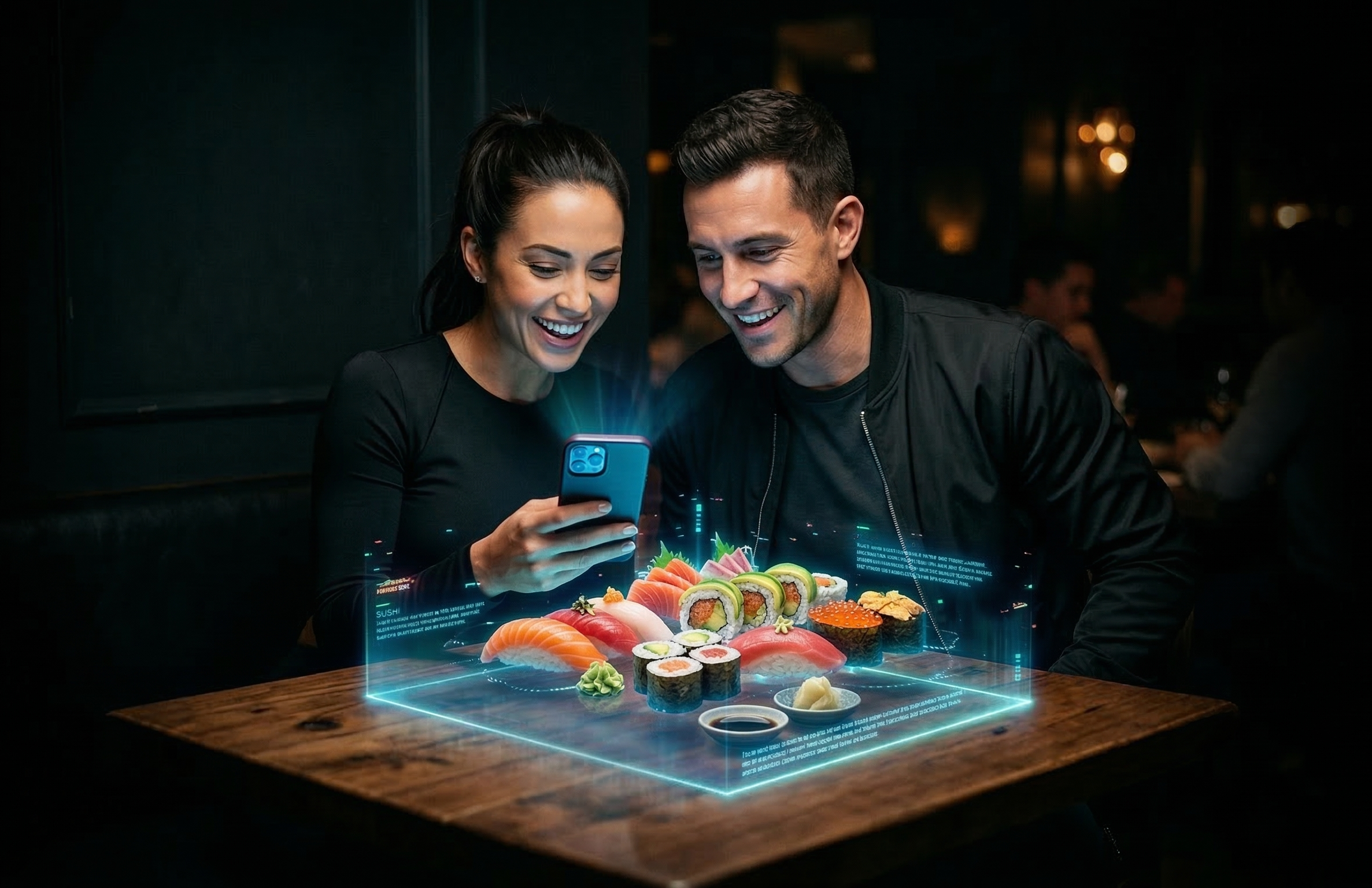 ServZilla AR menu experience in a restaurant